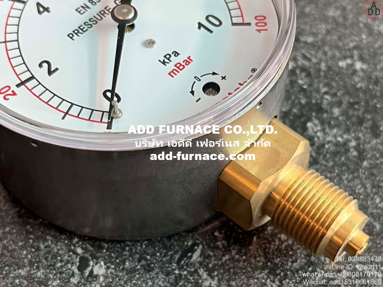 Yamataha Pressure Gauge 0-10kPa(0-100mBar) 3/8G (12)